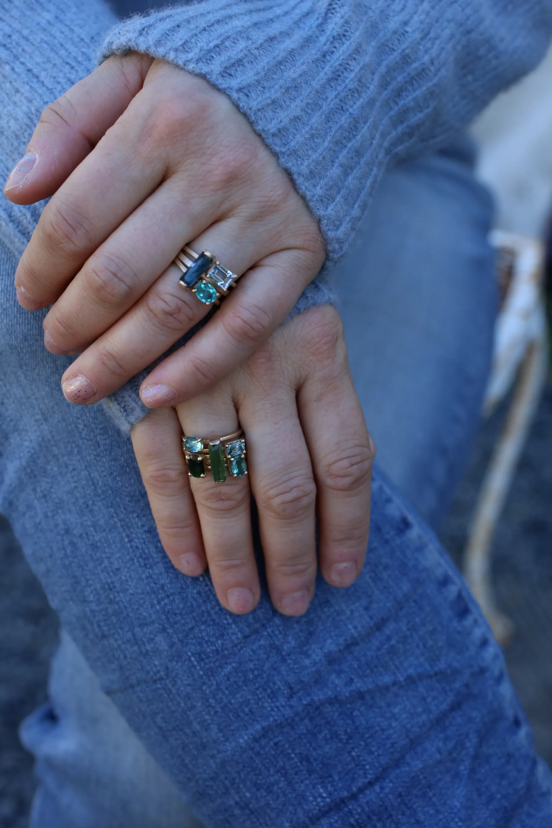 Blade of Grass Tourmaline Ring