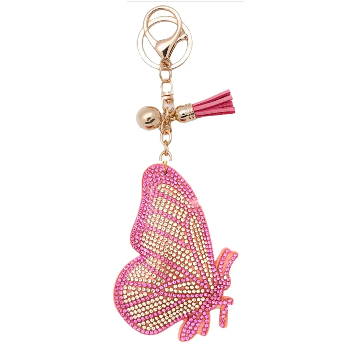 Bling Pets & Creatures Bag Charm with Keychain, Fasion Accessory for Keys, Purse, Backpack