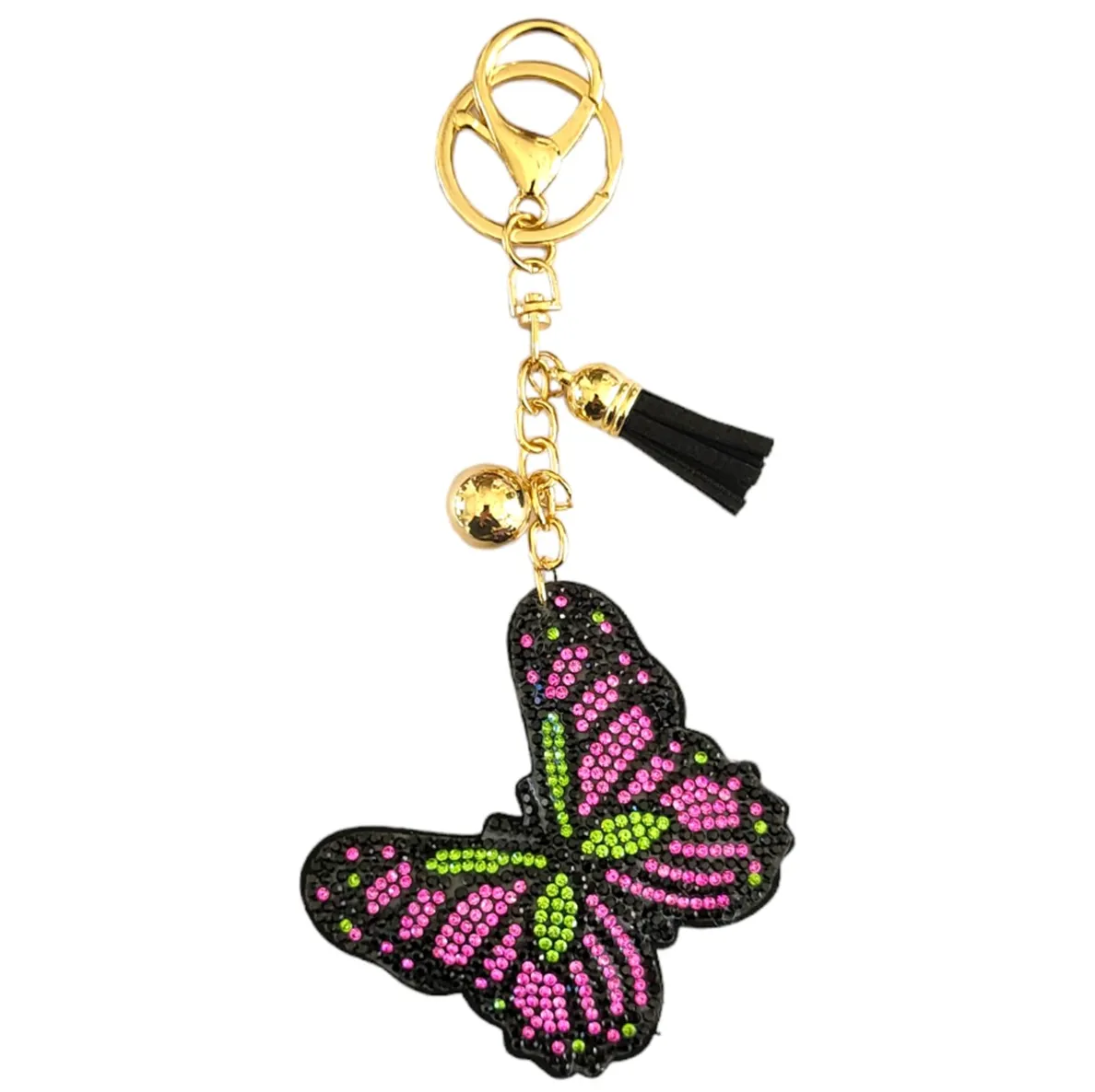 Bling Pets & Creatures Bag Charm with Keychain, Fasion Accessory for Keys, Purse, Backpack