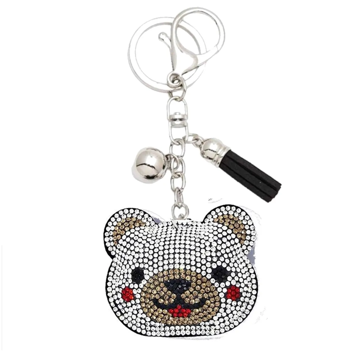 Bling Pets & Creatures Bag Charm with Keychain, Fasion Accessory for Keys, Purse, Backpack