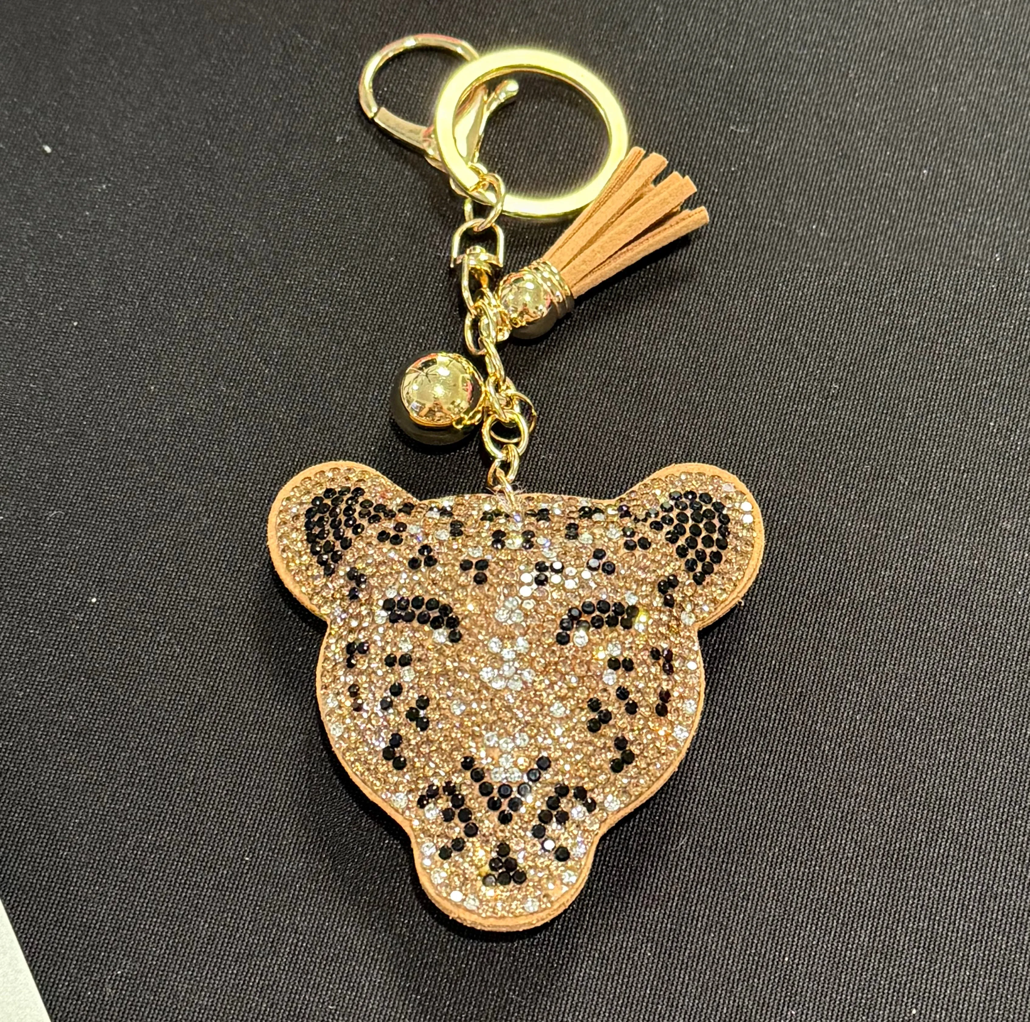 Bling Pets & Creatures Bag Charm with Keychain, Fasion Accessory for Keys, Purse, Backpack