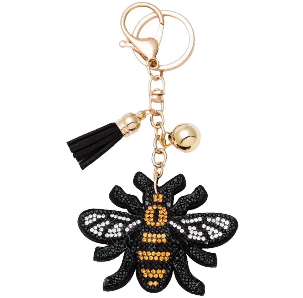 Bling Pets & Creatures Bag Charm with Keychain, Fasion Accessory for Keys, Purse, Backpack