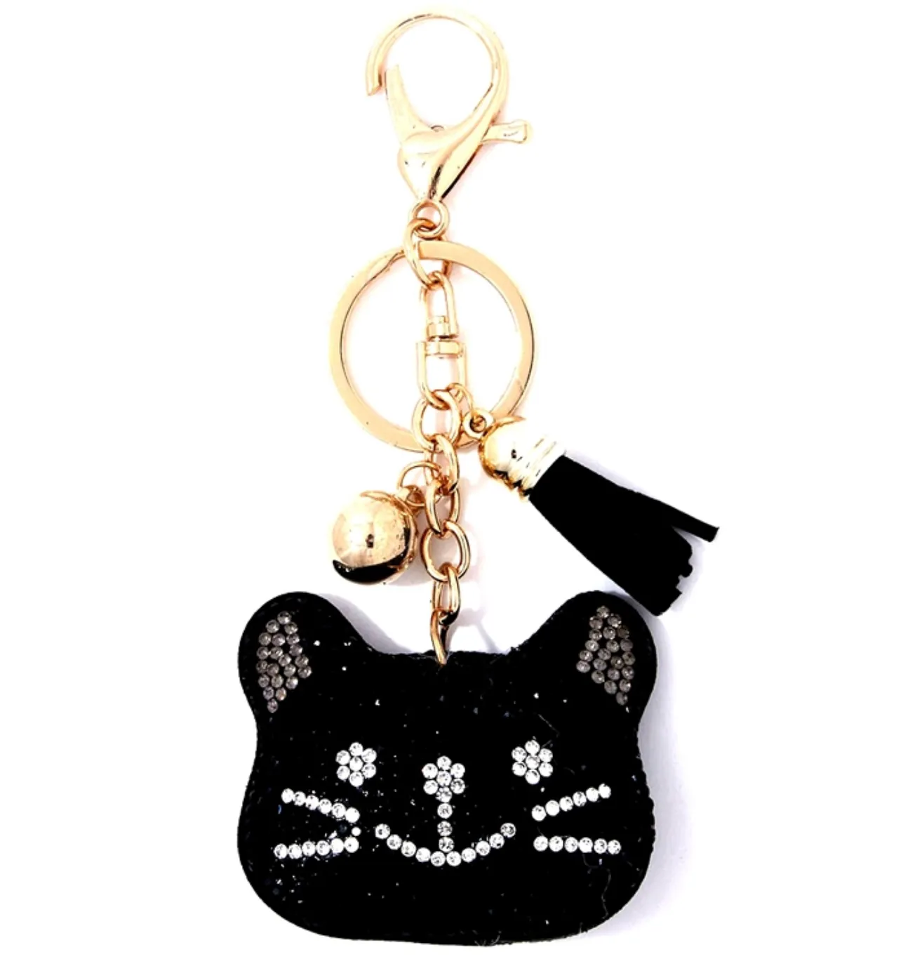 Bling Pets & Creatures Bag Charm with Keychain, Fasion Accessory for Keys, Purse, Backpack