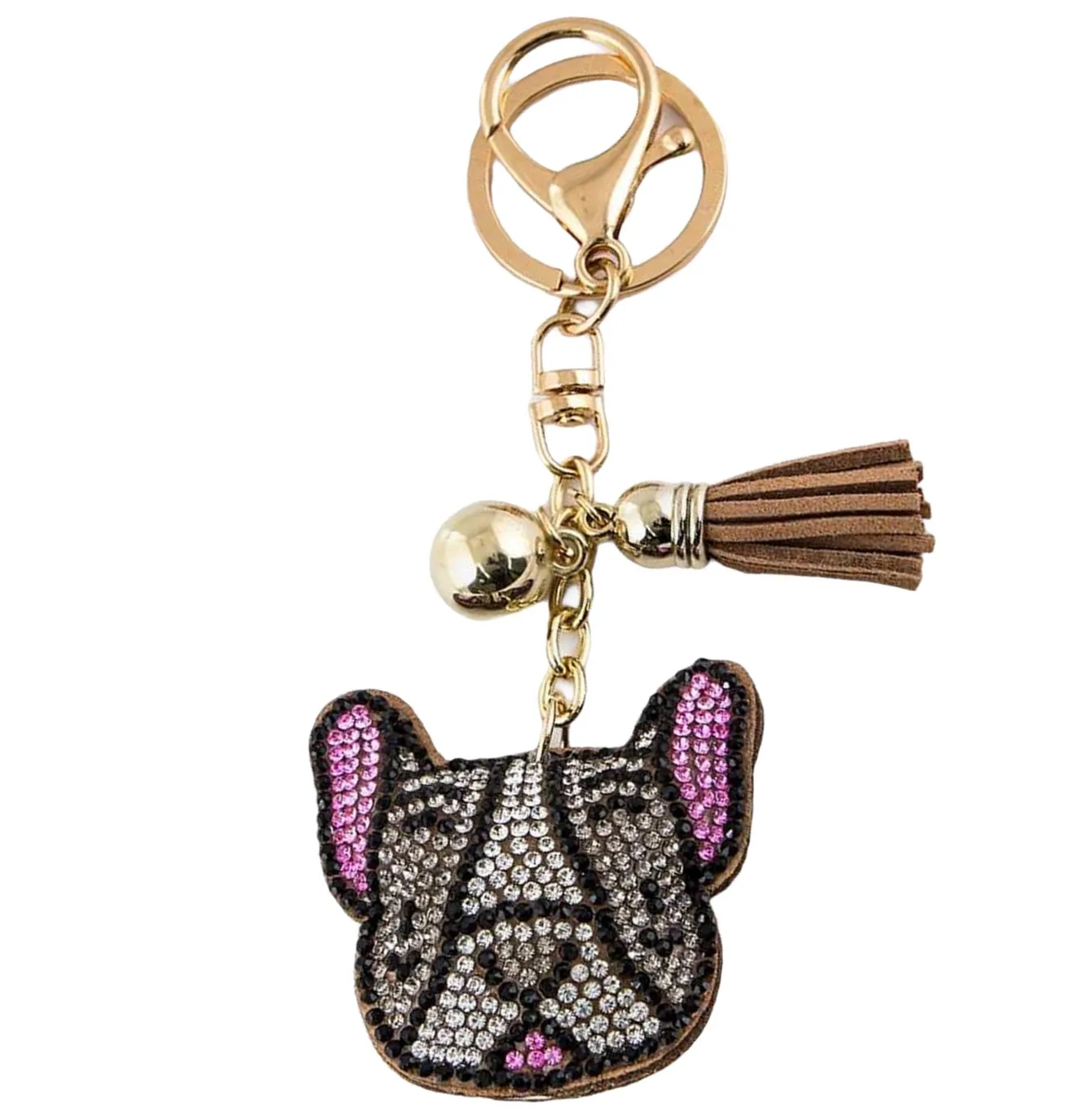 Bling Pets & Creatures Bag Charm with Keychain, Fasion Accessory for Keys, Purse, Backpack