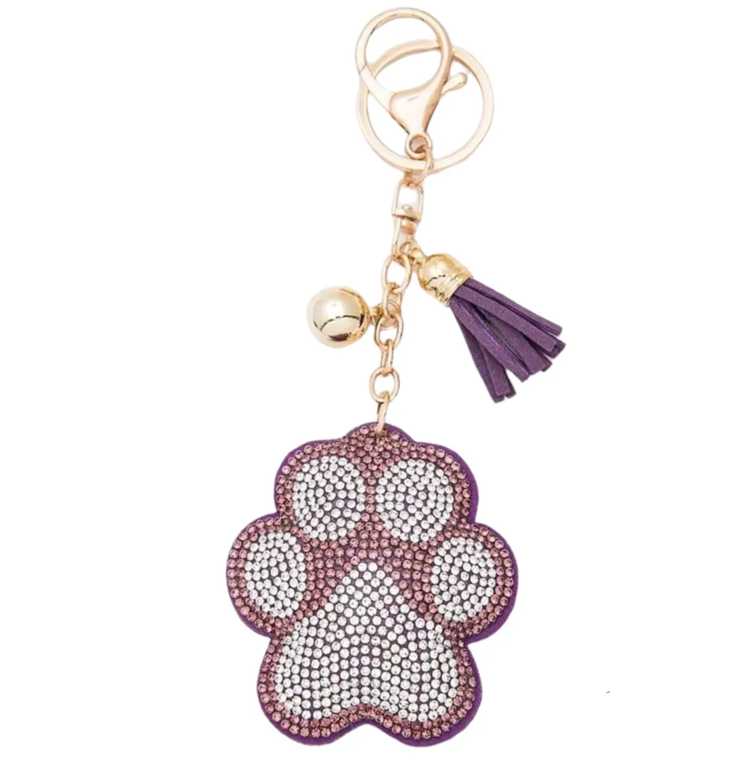Bling Pets & Creatures Bag Charm with Keychain, Fasion Accessory for Keys, Purse, Backpack
