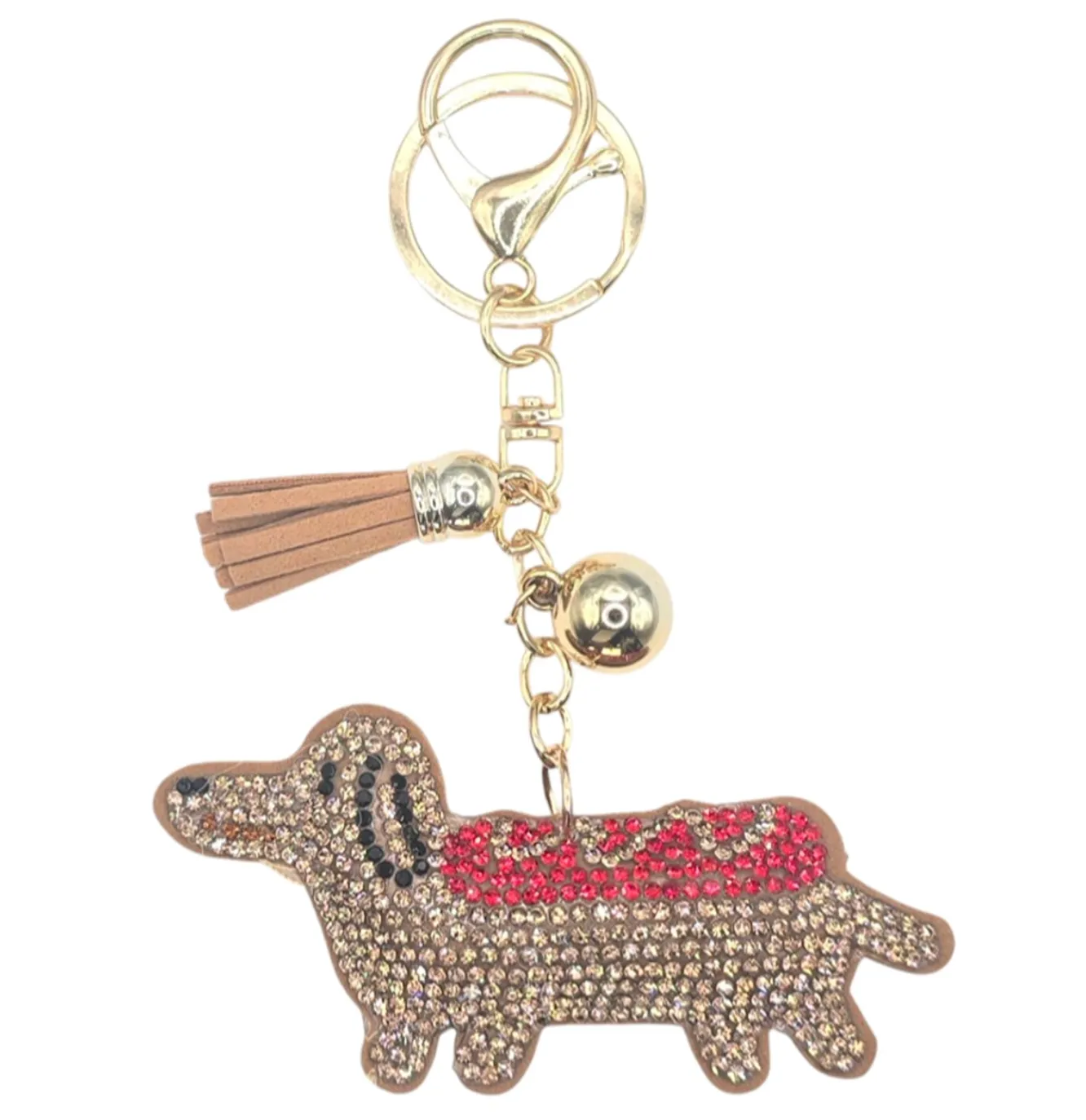 Bling Pets & Creatures Bag Charm with Keychain, Fasion Accessory for Keys, Purse, Backpack