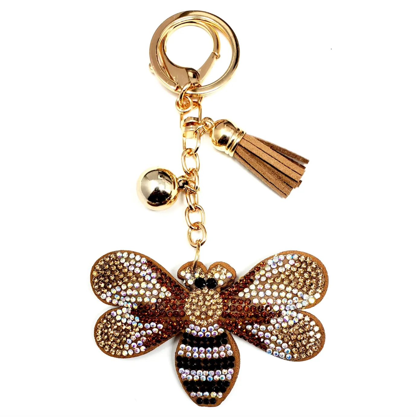 Bling Pets & Creatures Bag Charm with Keychain, Fasion Accessory for Keys, Purse, Backpack