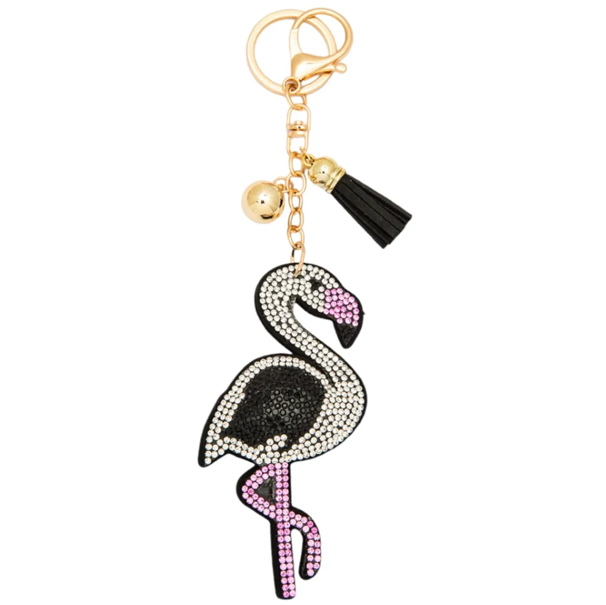 Bling Pets & Creatures Bag Charm with Keychain, Fasion Accessory for Keys, Purse, Backpack