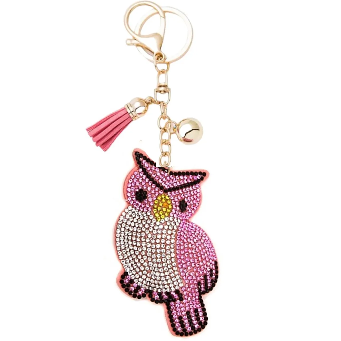 Bling Pets & Creatures Bag Charm with Keychain, Fasion Accessory for Keys, Purse, Backpack