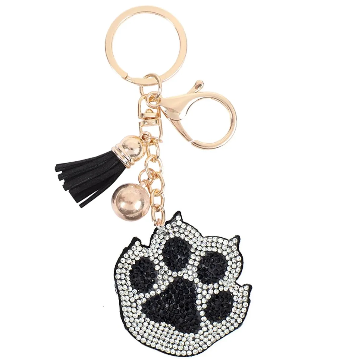 Bling Pets & Creatures Bag Charm with Keychain, Fasion Accessory for Keys, Purse, Backpack