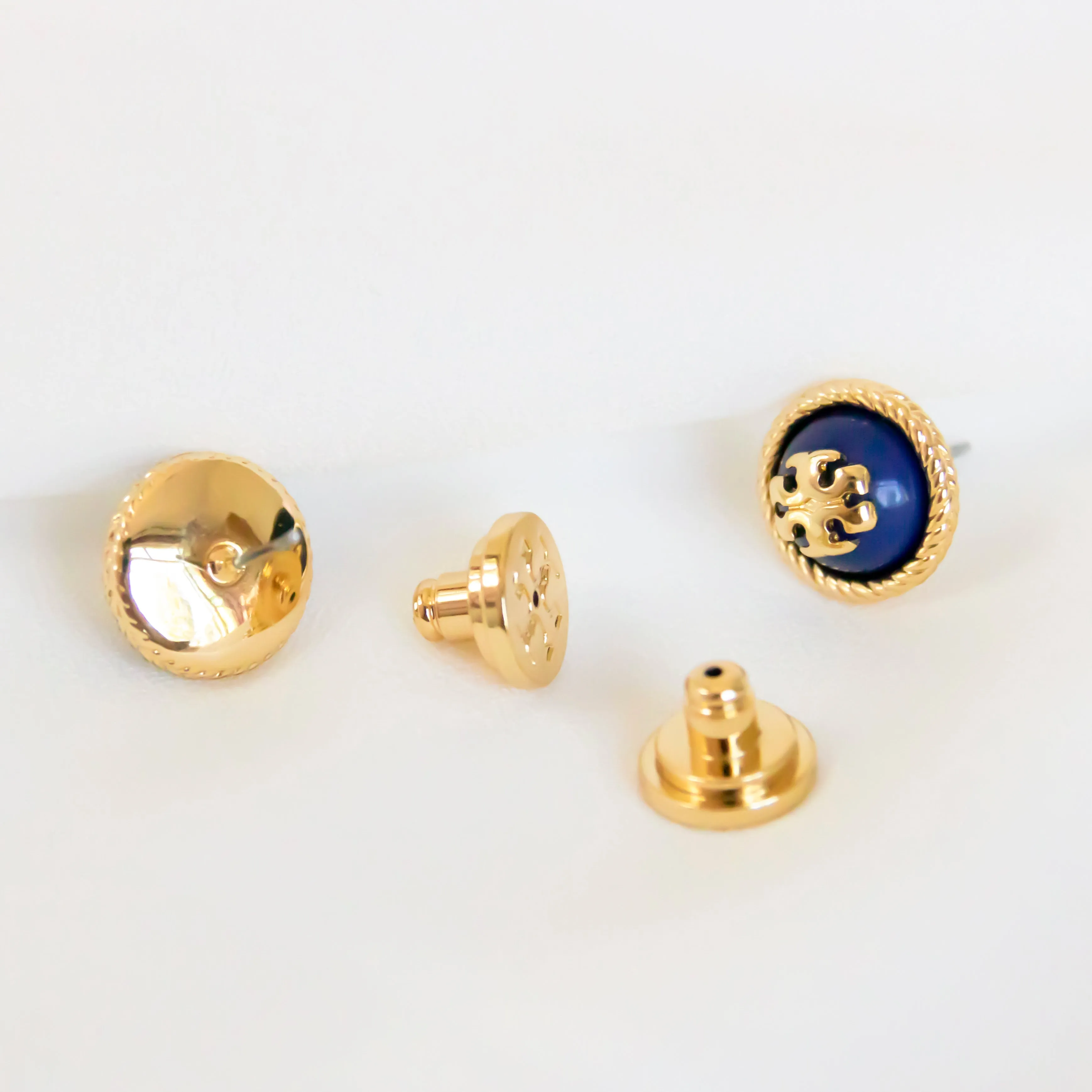 Blue Logo Rope Earrings