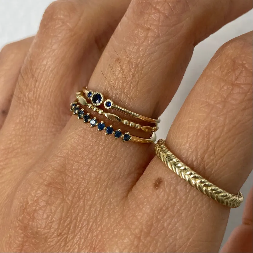 Blue Sapphire Genesis Ring