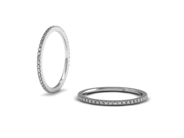 Bostonian French Pave Wedding Band