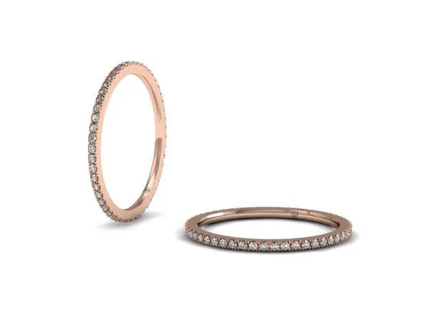Bostonian French Pave Wedding Band