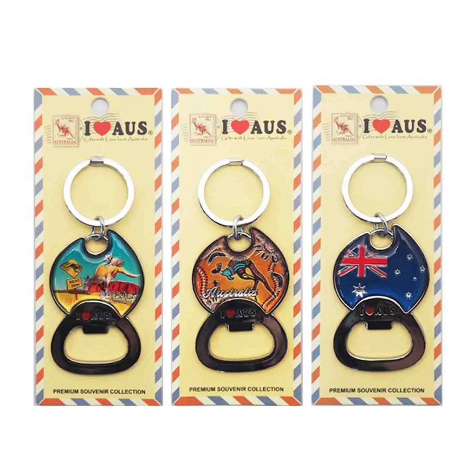Bottle Opener Australia Map Assorted