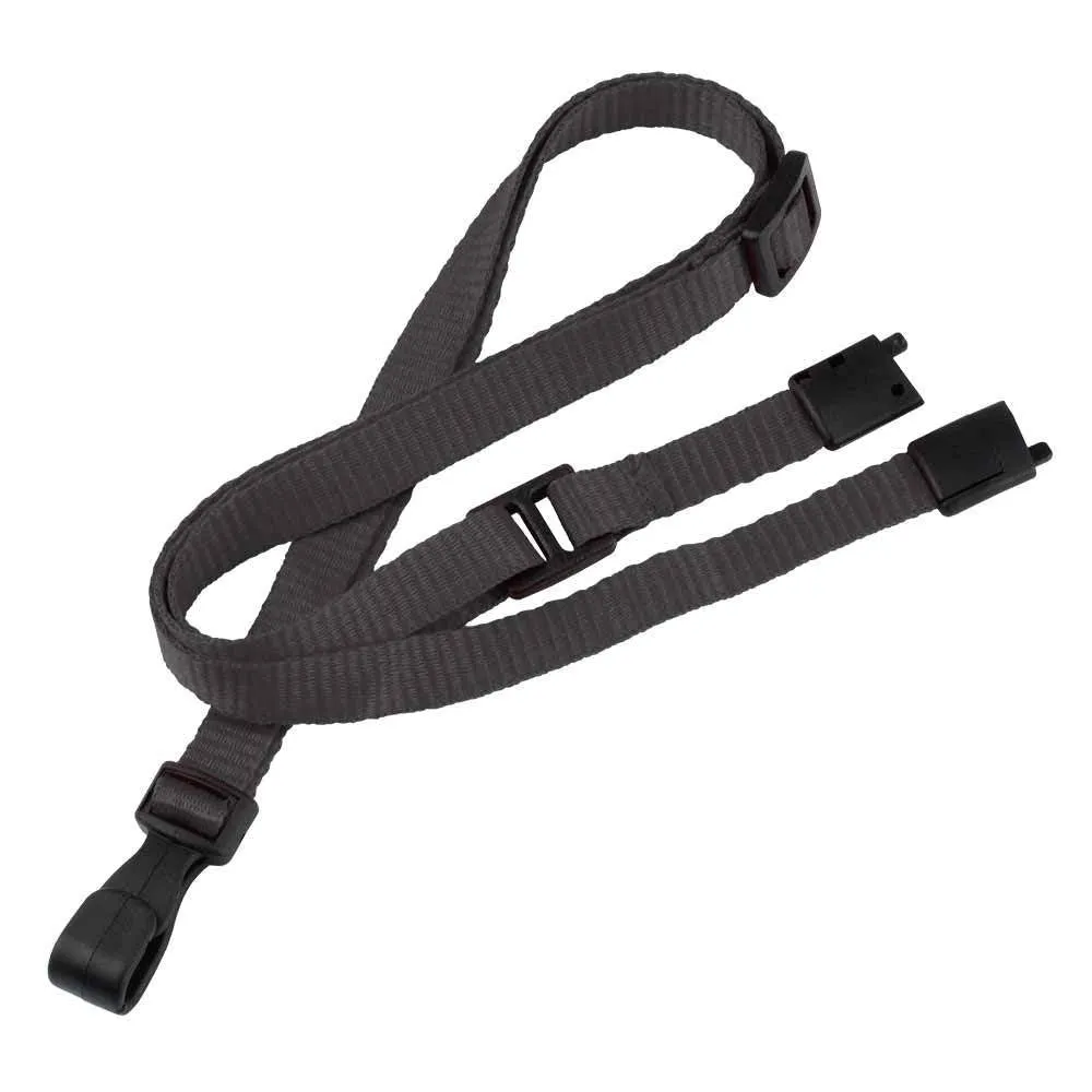 Breakaway Adjustable Flat Braided 3/8" Lanyard 2137 (100/Pack)