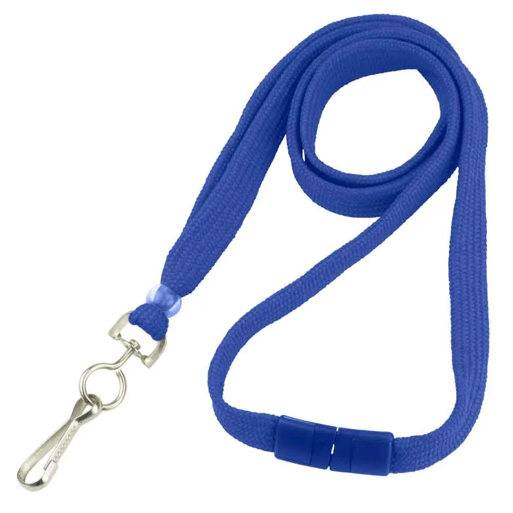 Breakaway Adjustable Flat Braided 3/8" Lanyard 2137 (100/Pack)