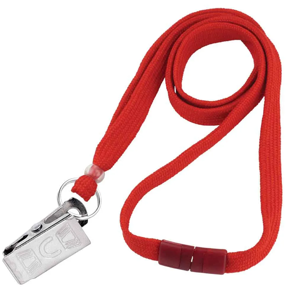 Breakaway Adjustable Flat Braided 3/8" Lanyard 2137 (100/Pack)