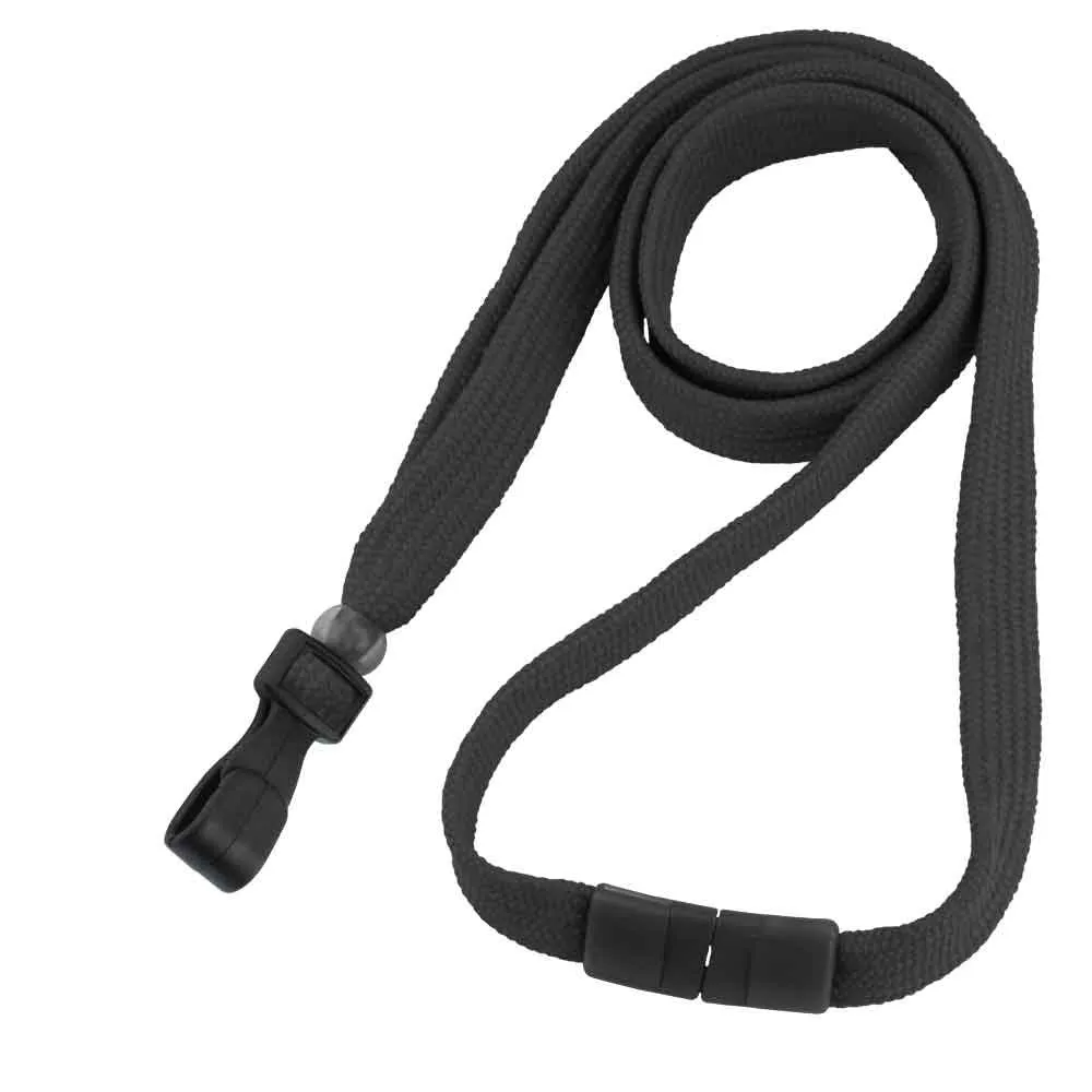 Breakaway Adjustable Flat Braided 3/8" Lanyard 2137 (100/Pack)