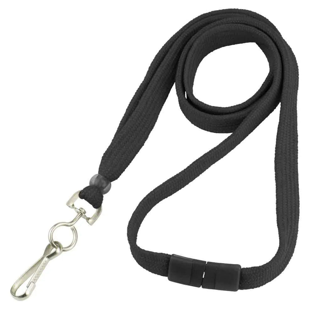 Breakaway Adjustable Flat Braided 3/8" Lanyard 2137 (100/Pack)
