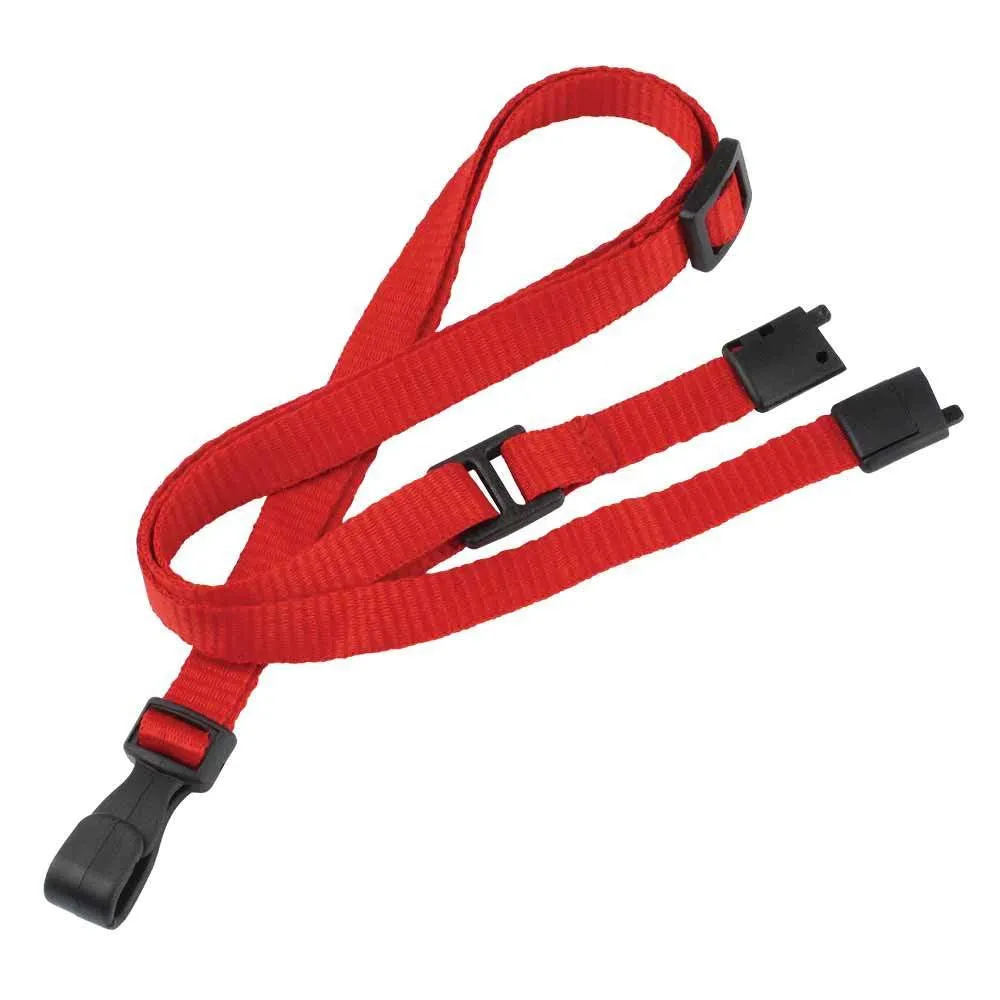 Breakaway Adjustable Flat Braided 3/8" Lanyard 2137 (100/Pack)