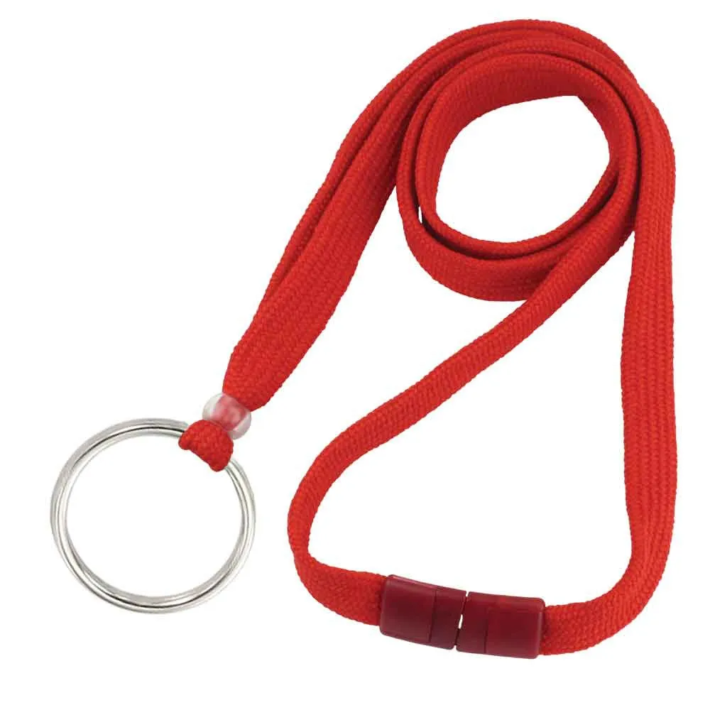 Breakaway Adjustable Flat Braided 3/8" Lanyard 2137 (100/Pack)