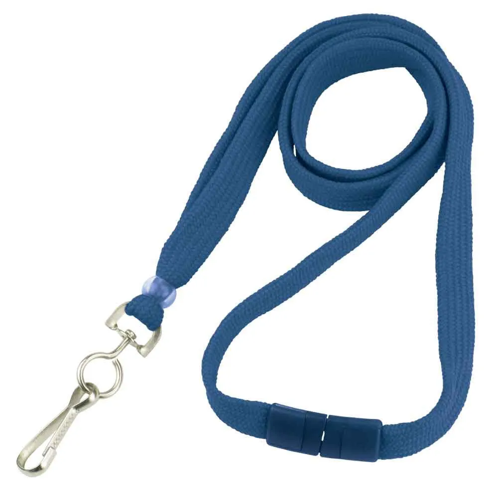 Breakaway Adjustable Flat Braided 3/8" Lanyard 2137 (100/Pack)