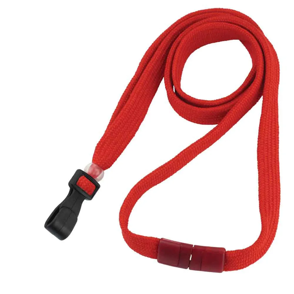 Breakaway Adjustable Flat Braided 3/8" Lanyard 2137 (100/Pack)