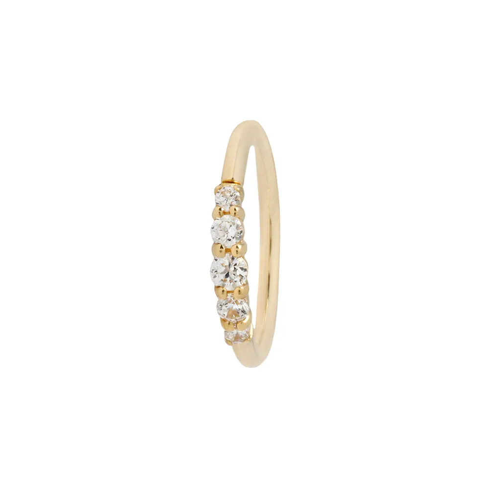 Brigitte CZ Seamless Ring