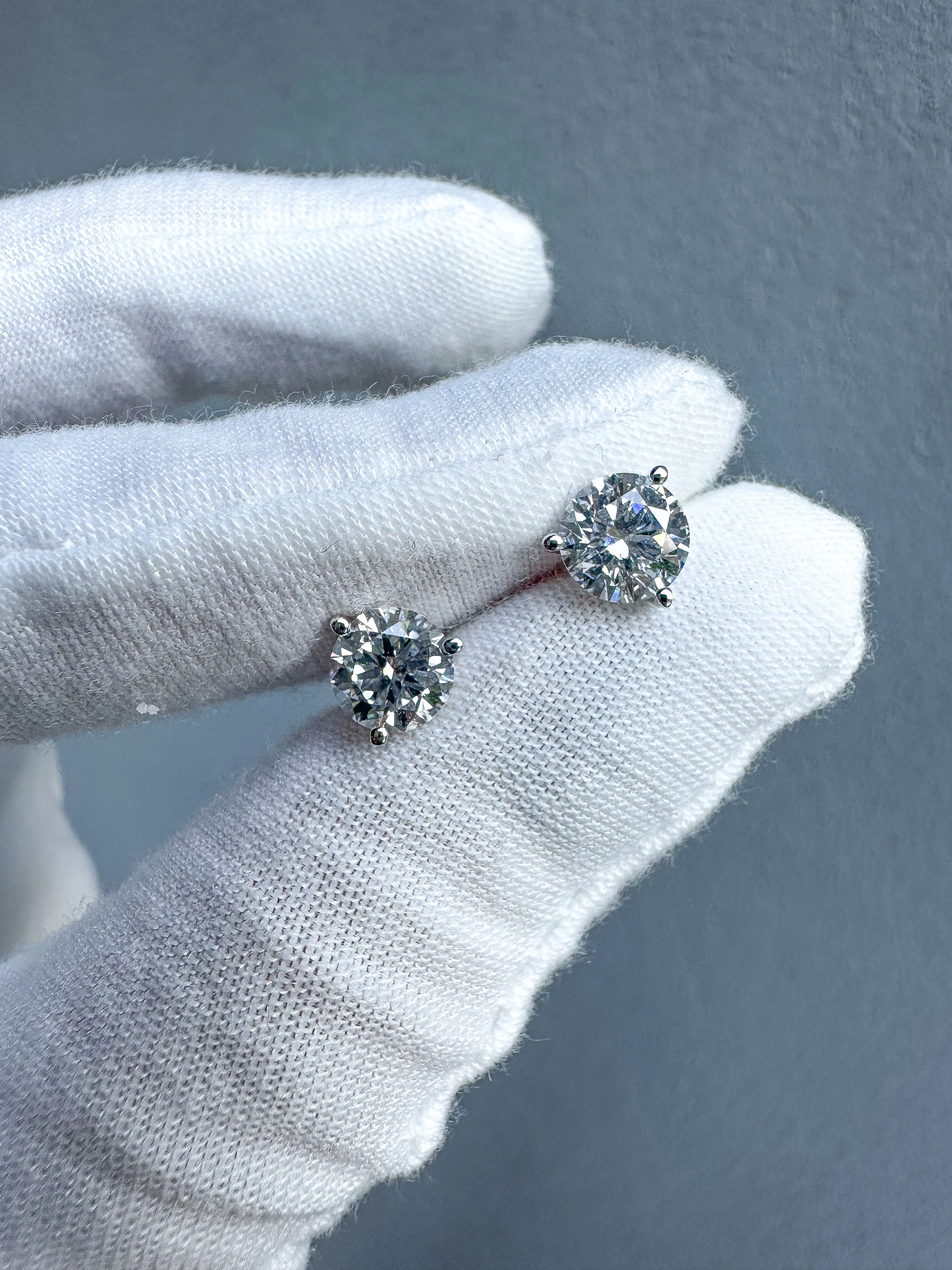 Brilliant Cut 2ct Diamond Studs