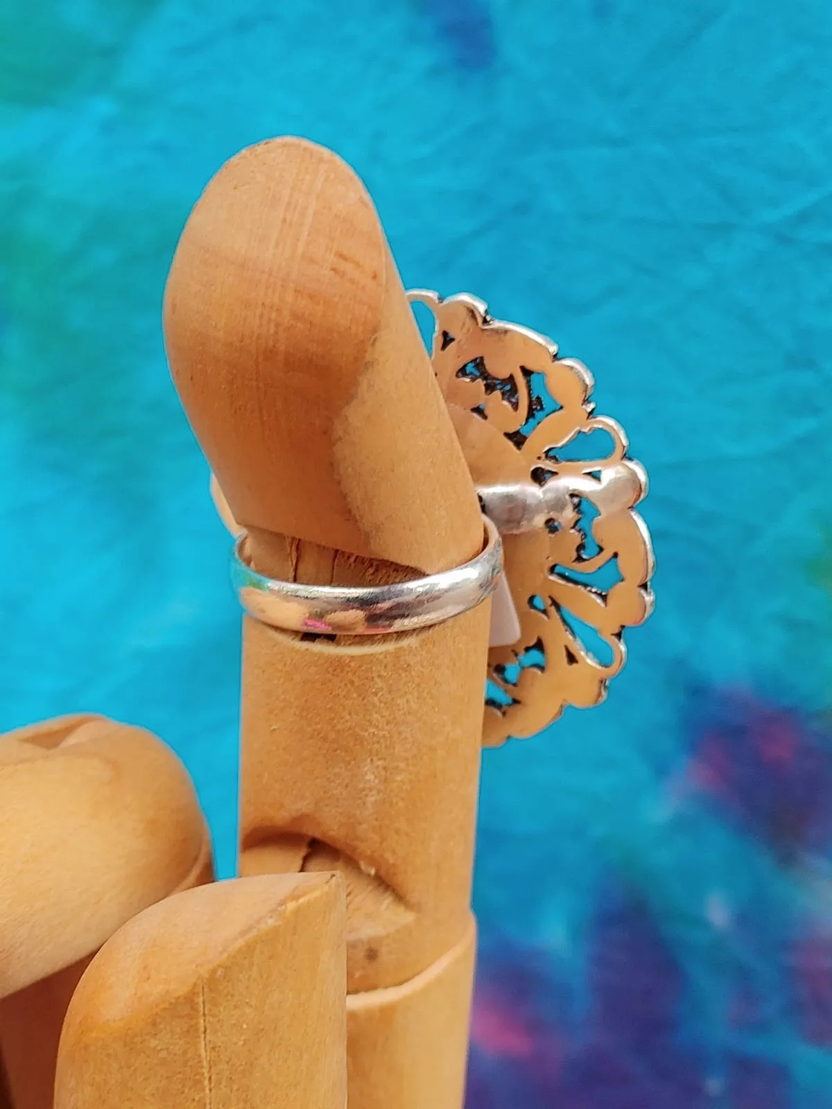 Brooch Style Crystal Rings