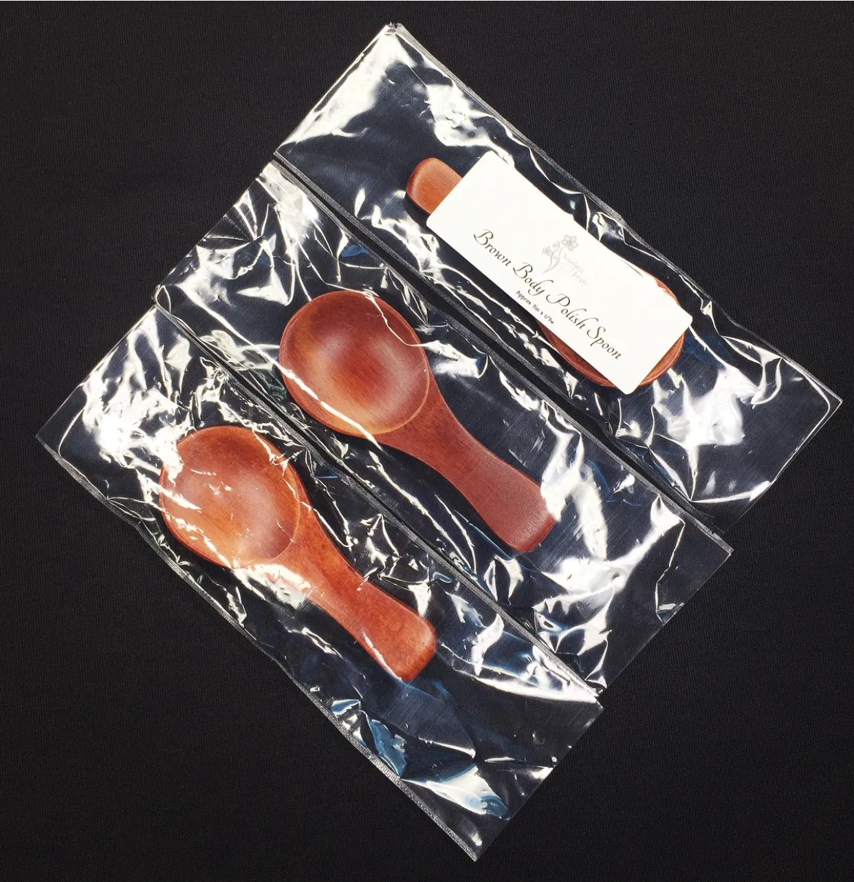 Brown/Tan Herbal Scoop Spoon