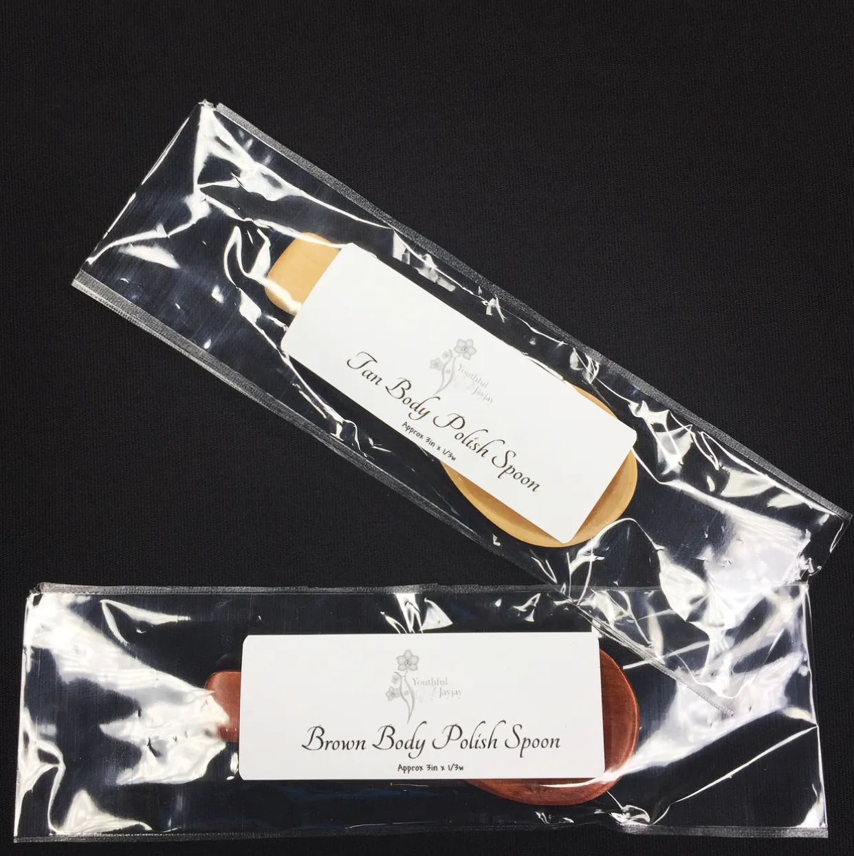 Brown/Tan Herbal Scoop Spoon
