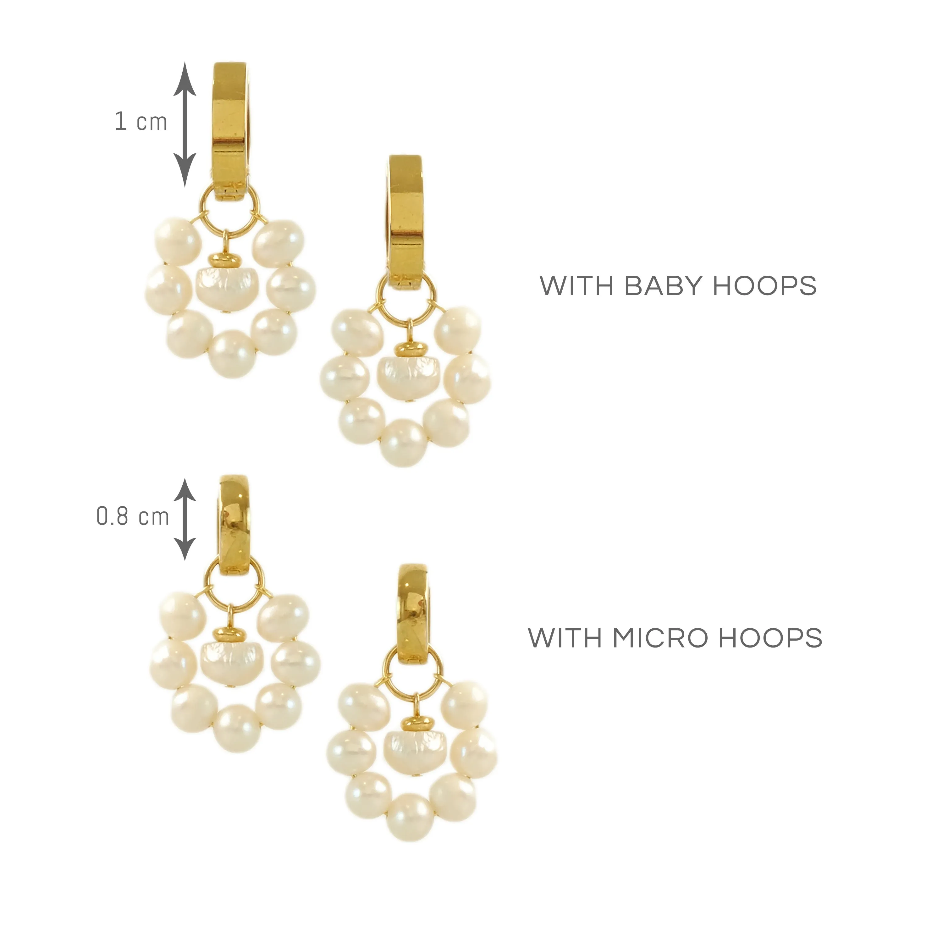 Bubble Charms in Pearl