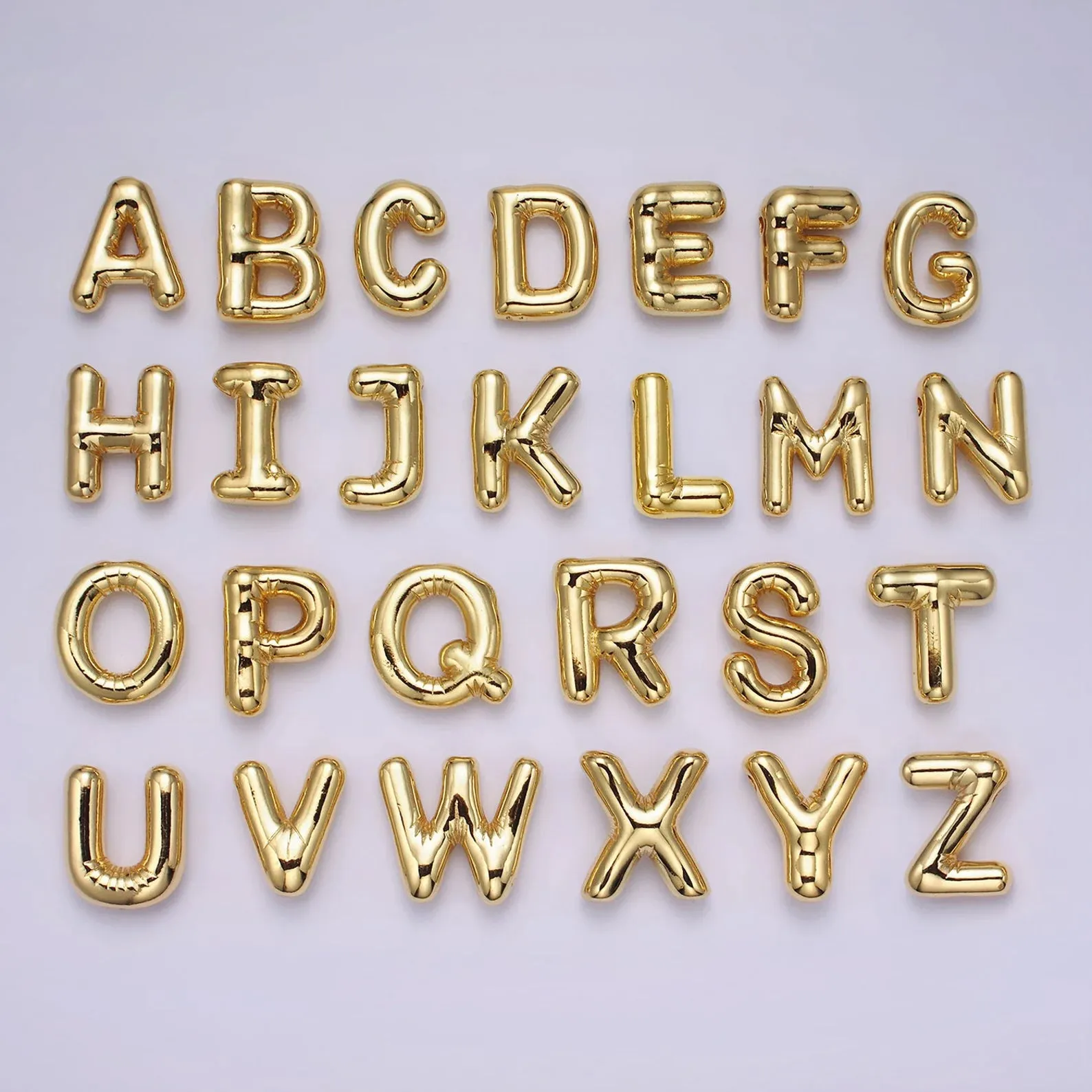 Bubble Initial Letter Necklace