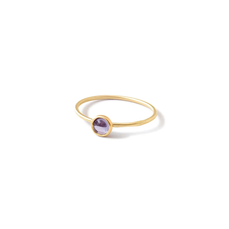 cabuchon sapphire stacking rings