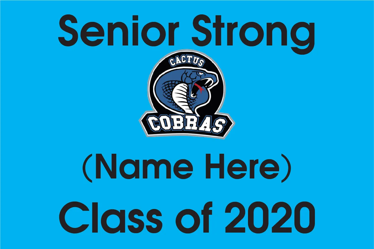 Cactus Cobras Yard Signs - Personalized