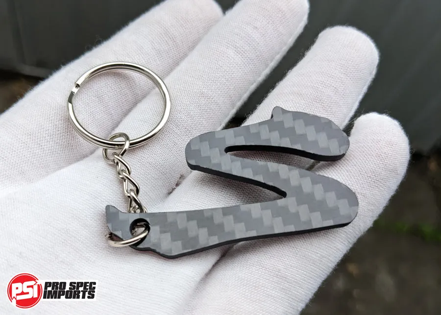 Carbon Fibre Supra 'S' logo Supra Keychain