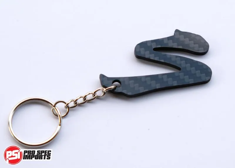 Carbon Fibre Supra 'S' logo Supra Keychain