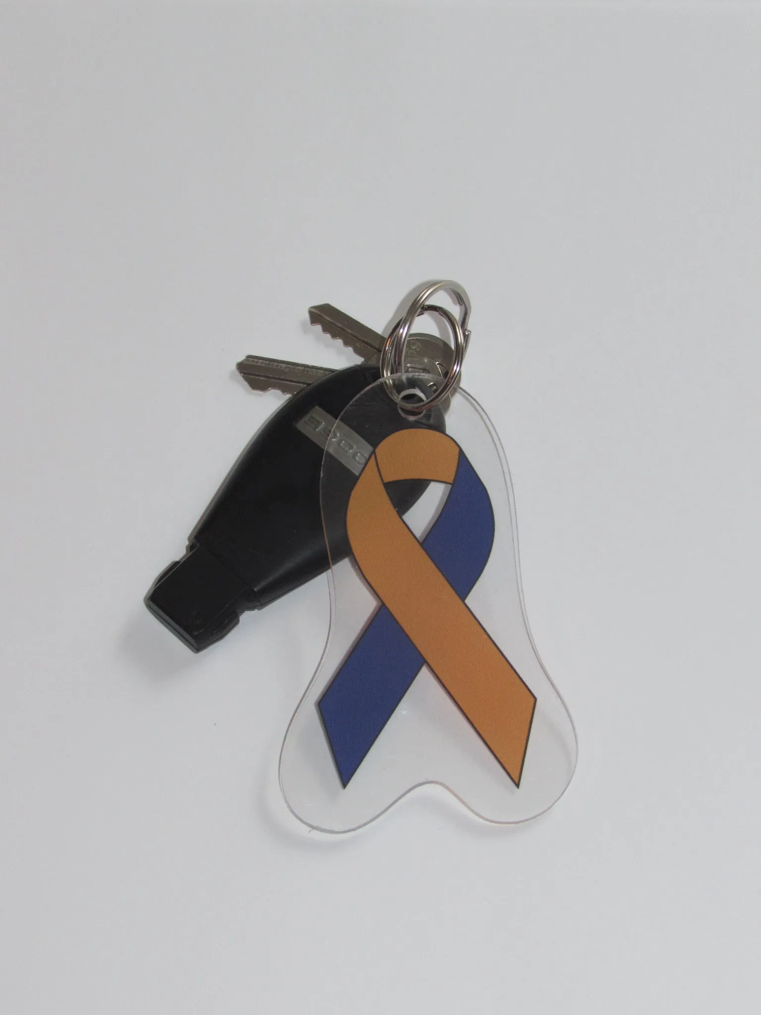 Caregivers Awareness Ribbon Keychain