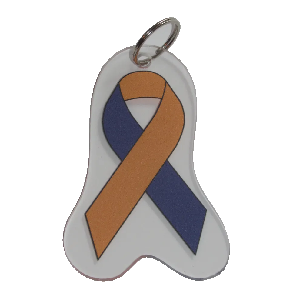 Caregivers Awareness Ribbon Keychain