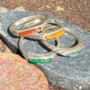 Carolyn Pollack Stacking Ring Set (4) Size 7