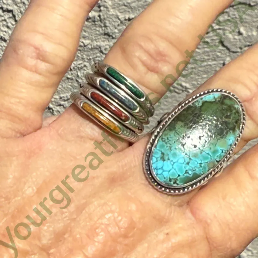 Carolyn Pollack Stacking Ring Set (4) Size 7