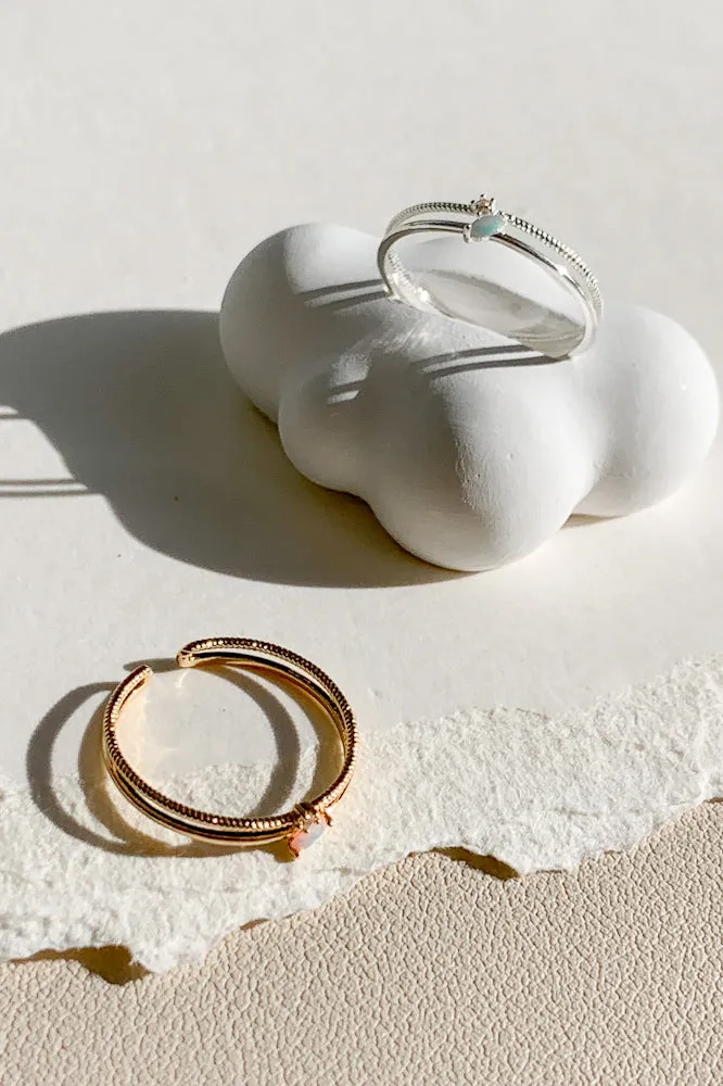Carrie Opal Ring (925 Silver)