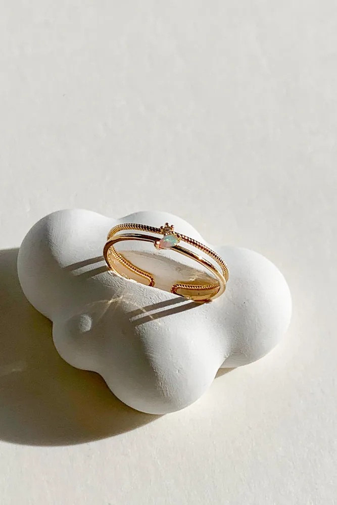 Carrie Opal Ring (925 Silver)