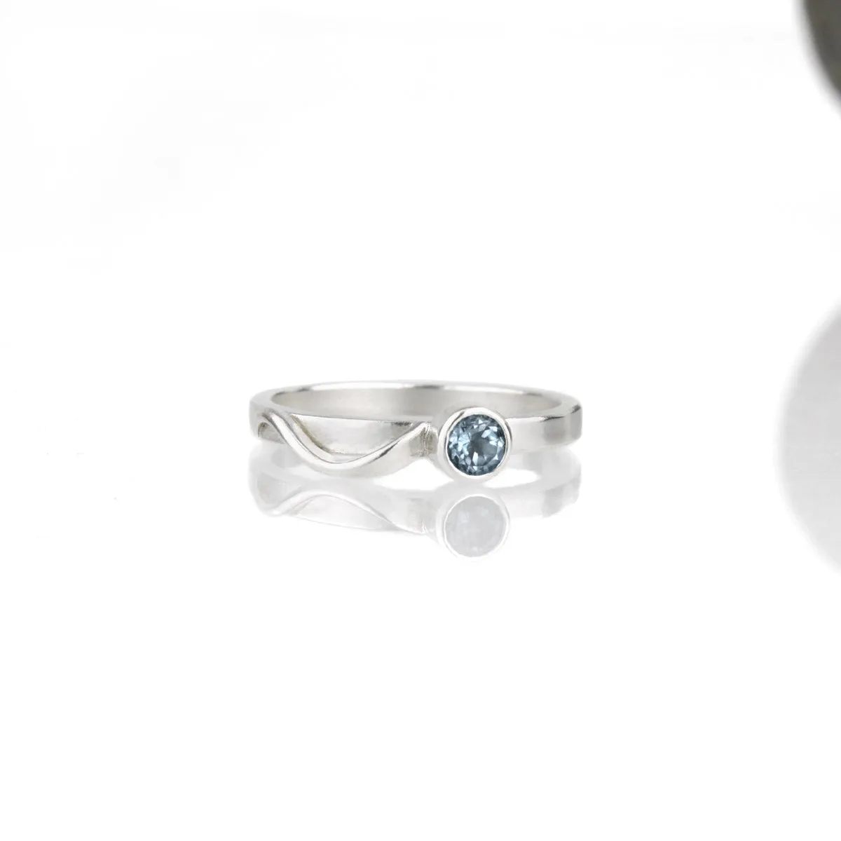 Cascade Ring with London Blue Topaz