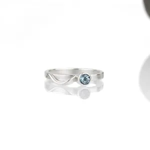 Cascade Ring with London Blue Topaz