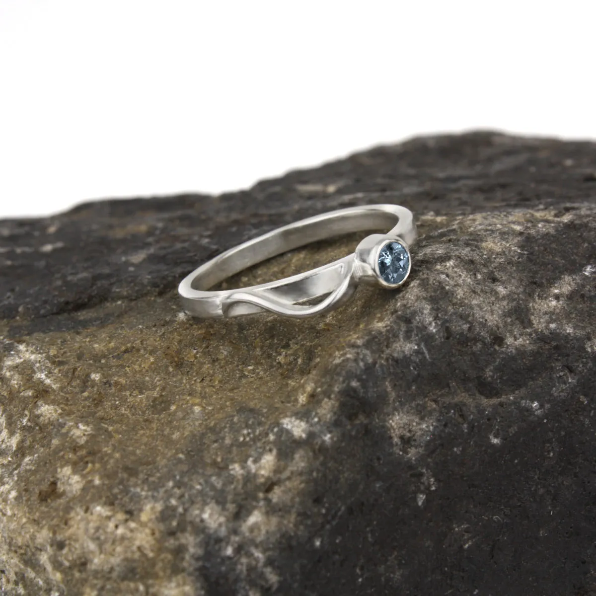 Cascade Ring with London Blue Topaz