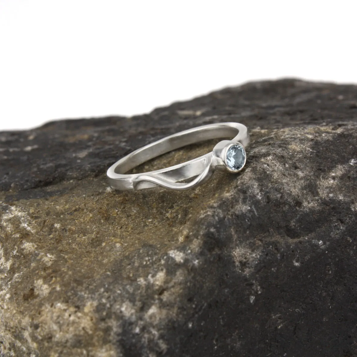 Cascade Ring with Sky Blue Topaz