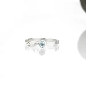 Cascade Ring with Sky Blue Topaz